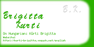 brigitta kurti business card